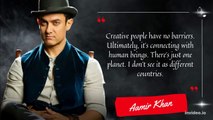 Aamir Khan and his top motivation quotes on his history in Indian cinema and his successes.