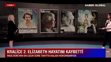 Kraliçe 2. Elizabeth'in ölümünü İngiliz basını böyle duyurdu