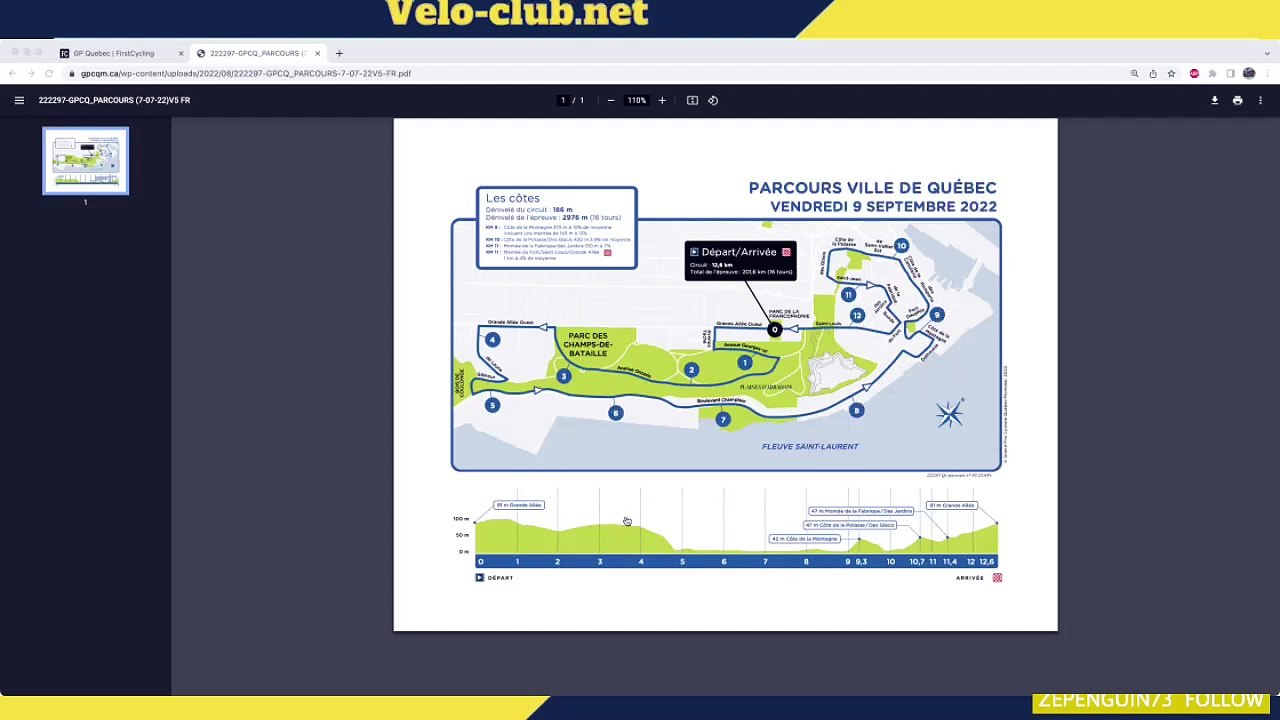 Présentation du Grand Prix de Québec