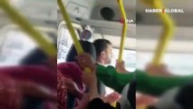 Hakaretler havada uçuştu! Minibüs şoförü tartıştığı kadın yolcuya saldırdı