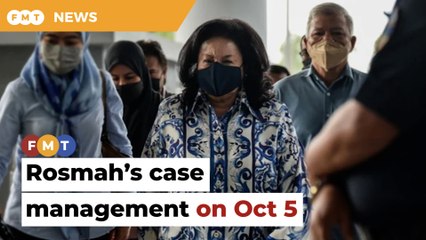 Oct 5 case management for Rosmah’s bid to set aside conviction