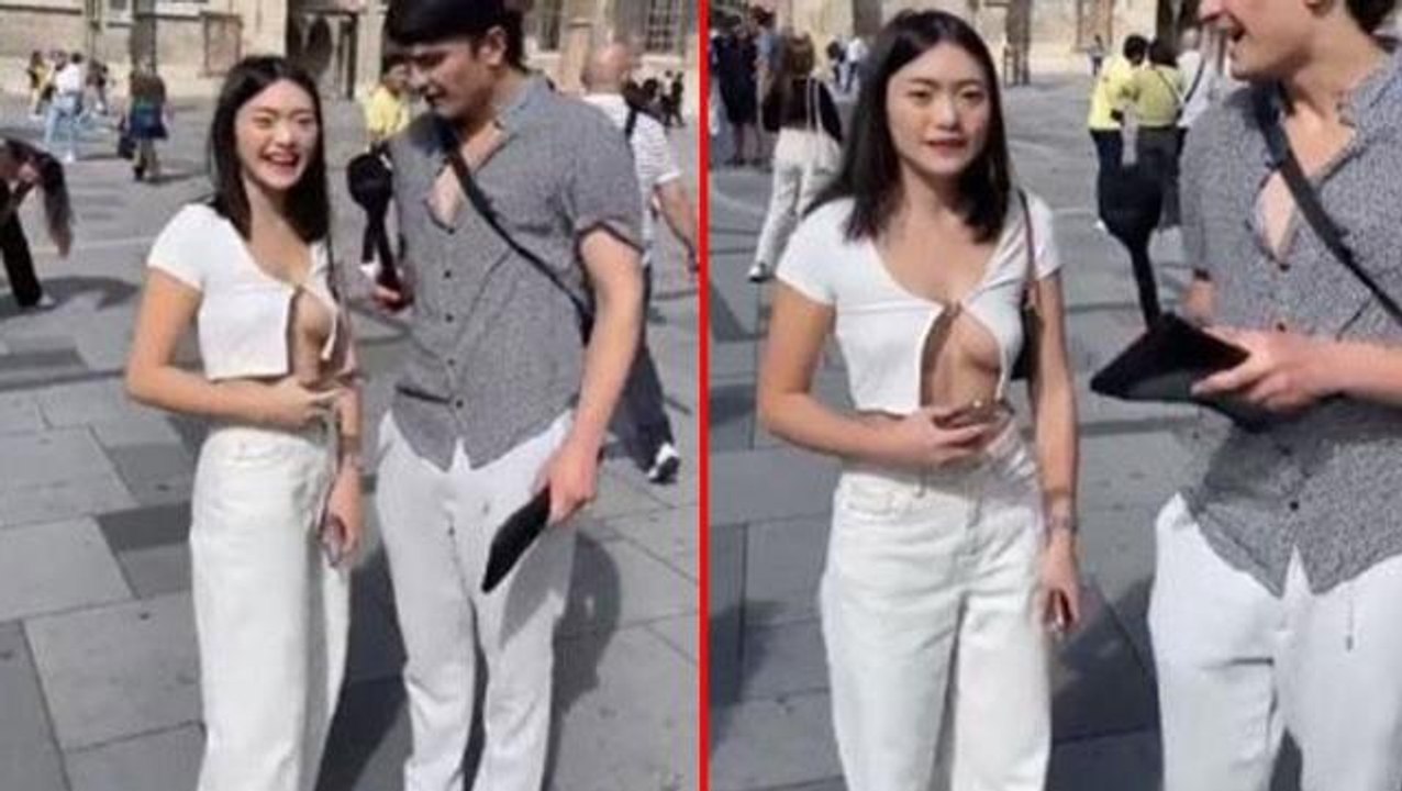 Genç kızın göğüs dekoltesi için "Abdest bozuyorsun" diyen fenomene soruşturma
