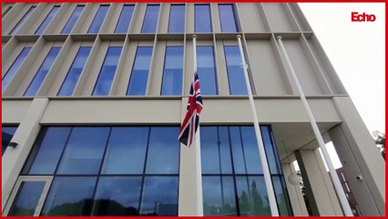 Flag at half mast at Sunderland's City Hall