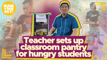 Teacher sets up classroom pantry for hungry students | Make Your Day