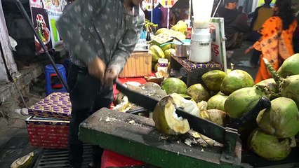Coconut Crush Master   Amazing skills   Indian Street Food