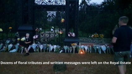 Mourners gather at Sandringham to pay respects to the Queen