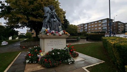 Floral tributes for Her Majesty