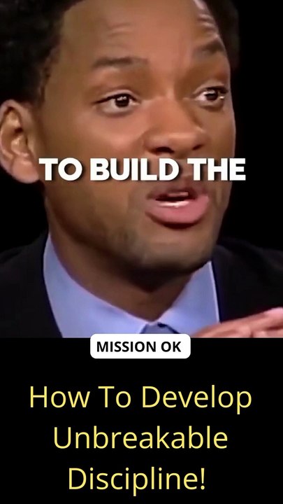 How To Develop Unbreakable Discipline! | Will Smith |  How To Develop Unbreakable Discipline!