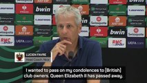 Nice coach Lucien Favre sends condolences after death of Queen Elizabeth II
