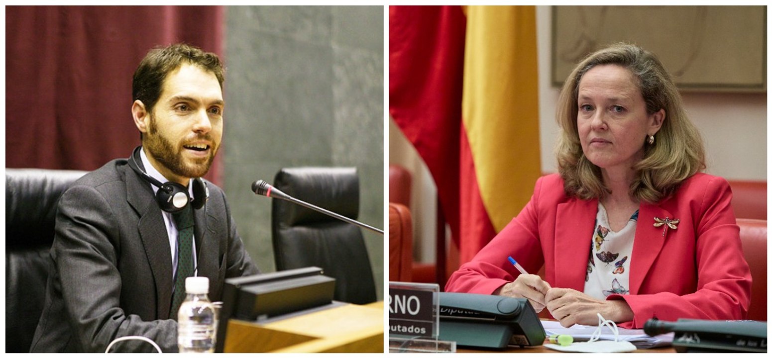 Sergio Sayas desmonta en dos minutos los argumentos de Nadia Calviño en contra de reducir ministerios