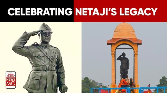 Prime Minister Narendra Modi Unveils The Statue Of Netaji Subhash Chandra Bose at India Gate, Delhi