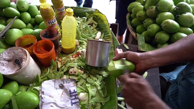 Mouth Watering Yummy Green Mango Masala Indian Street Food