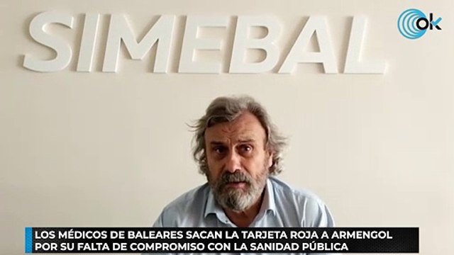 Los médicos de Baleares sacan la tarjeta roja a Armengol por su falta de compromiso con la sanidad pública