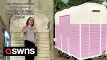 Irish teenager transforms vintage pony box into a pop-up bakery stand