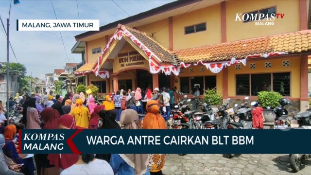 Warga Kota Malang Antre Pencairan BLT BBM