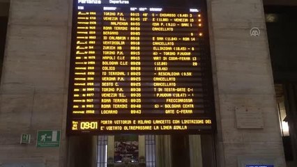 İtalya'da demiryolu çalışanları greve gitti