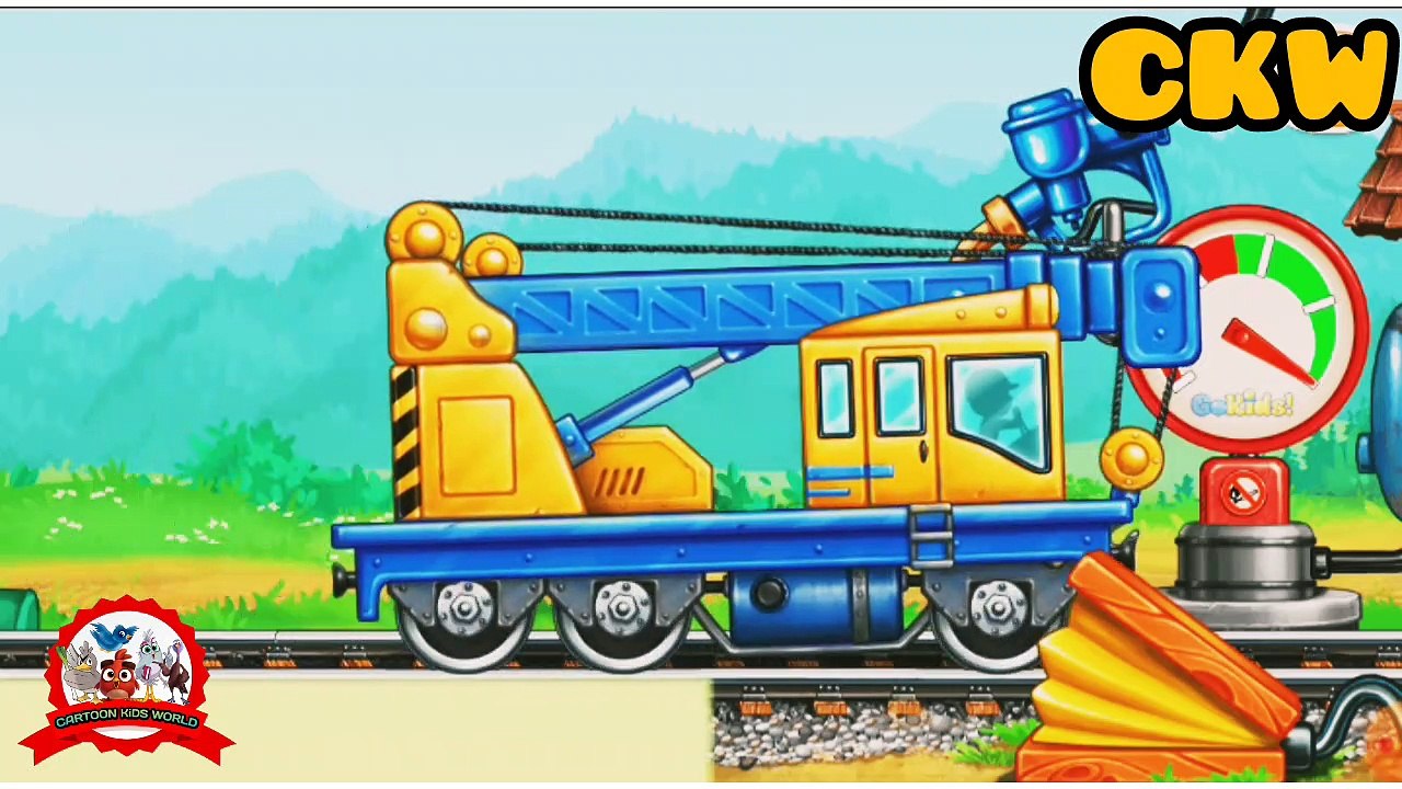 Truck krain Construction project||construction vichal||Cartoon kids world||construction project of station