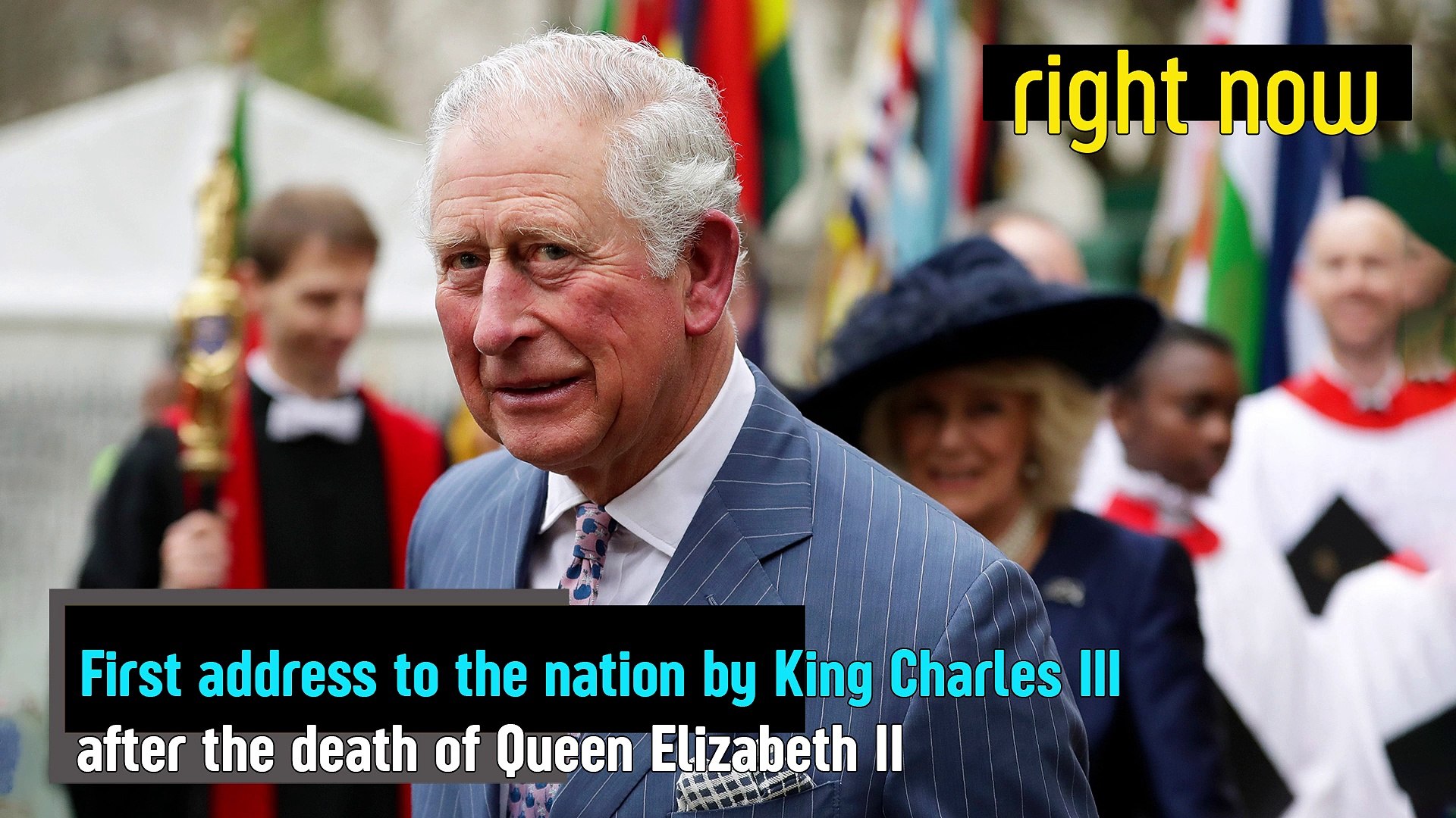 ⁣LIVE - King Charles III addresses the nation on the death of Queen Elizabeth II.