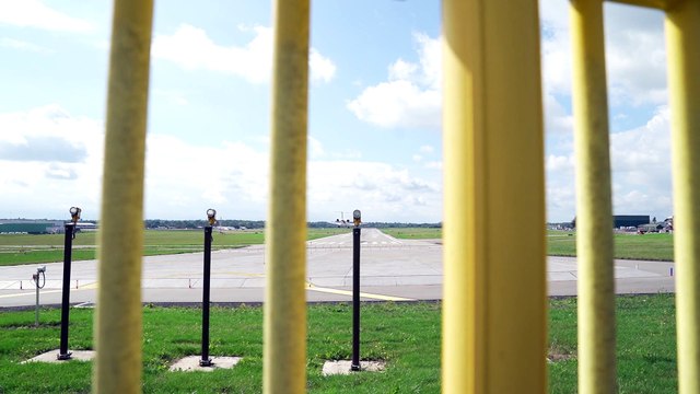 King Charles III arrives at RAF Northolt