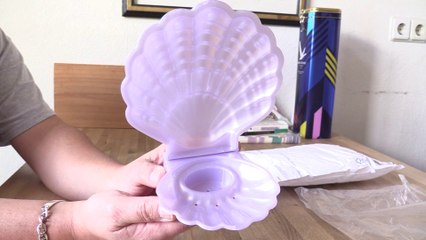 MY LITTLE PONY-UNBOXING PONY POST SPECIAL CUSTOM PEARLESCENT SEAPONY SHELL STAND PURPLE
