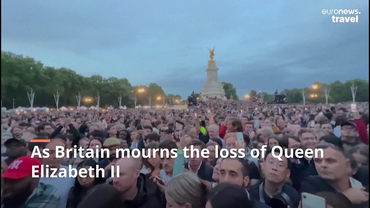 Watch as landmarks across the globe light up to celebrate the life of Queen Elizabeth II