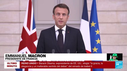 "Sus palabras poderosas siempre estuvieron llenas de dignidad": Emanuel Macron sobre Isabel II