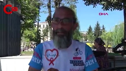 Başka çocukların ölmemesi için bisikletiyle Türkiye turunda