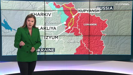 Скачать видео: Mapa de la guerra | Ucrania recupera más de 1 000 km² de territorio la última semana, según Zelenski