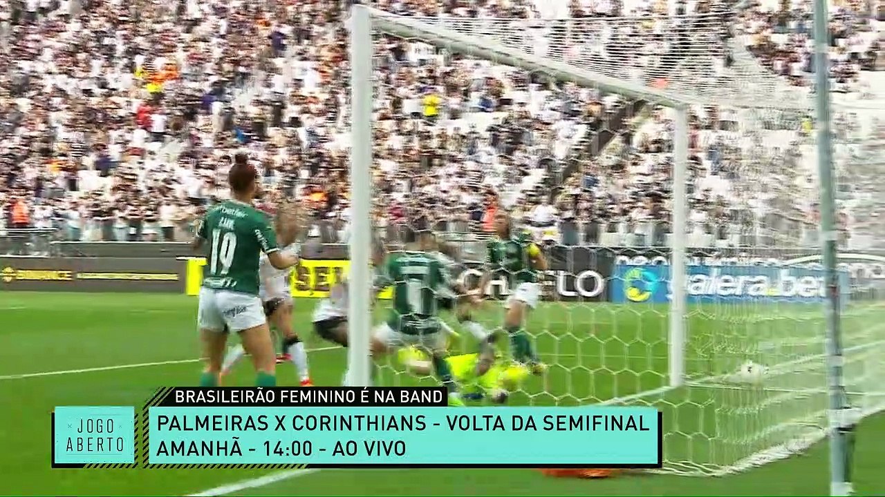 Palmeiras e Corinthians duelam pela vaga da final do Brasileirão Feminino; Band transmite 09/09/2022 12:18:46