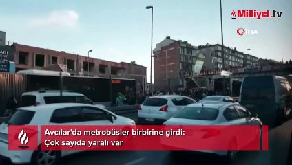 Avcılar'da metrobüs kazası