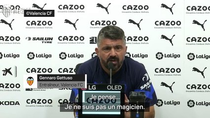 Valence - Gattuso sur le physique de Cavani : "Nous avions des doutes sur sa condition et cette semaine, il a très bien travaillé"