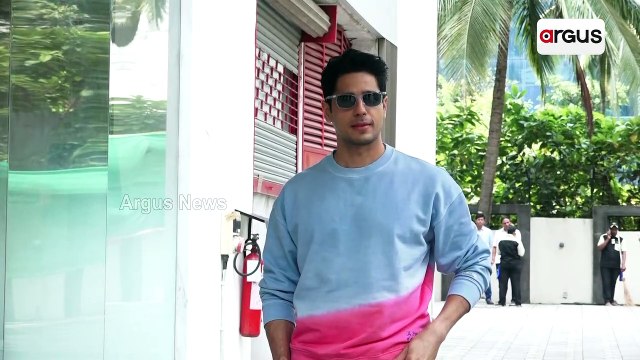 Sidharth Malhotra Spotted at T-Series Promoting his Upcoming Film Thank God