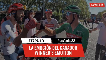 La emoción del ganador / Winner's emotion - Étape 19 / Stage 19 | #LaVuelta22