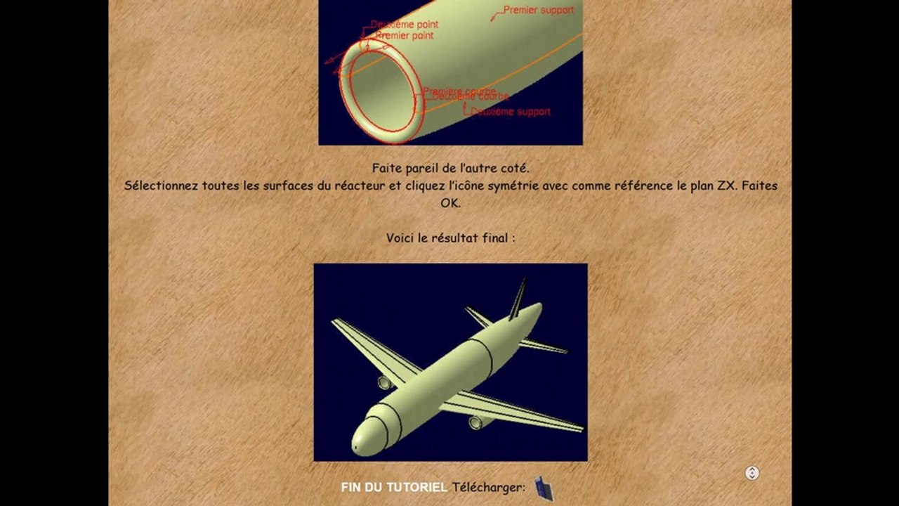 Création d'un boeing en surfacique avec CATIA V5.
