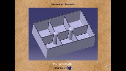 Création d'une caisse compartimentée avec CATIA V5.