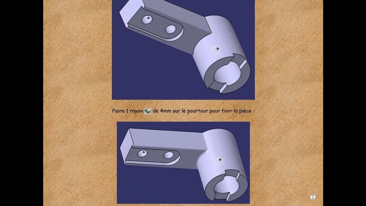Création d'un crabot en solide avec CATIA V5.