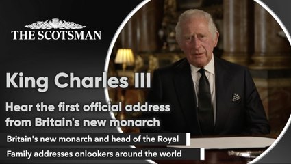 King Charles III makes his first broadcast to the people of Britain and the Commonwealth