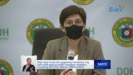 Mga lugar kung saan gagawing mandatory ang face mask gaya sa public transport, tinalakay sa pulong nina Pres. Marcos, DOH at DILG | Saksi