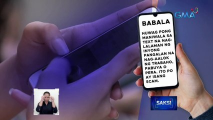NTC, inatasan ang mga telco na paigtingin ang pagbibigay babala sa kanilang subscribers laban sa mga text scam | Saksi