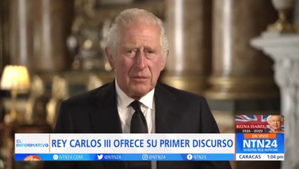 Video herunterladen: Primer discurso del rey Carlos III tras la muerte de la reina Isabel II