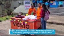Vigilia estudiantil en Medicina por el bajo porcentaje  de alumnos que llega al último año de la carrera
