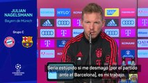 Nagelsmann ya habla del Barcelona y su cruce de Champions League