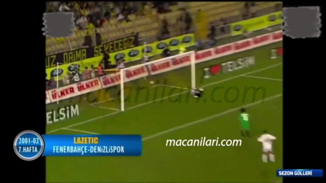 Fenerbahçe 2-1 Denizlispor [HD] 29.09.2001 - 2001-2002 Turkish Super League Matchday 7 (Only Fenerbahçe's Goals)