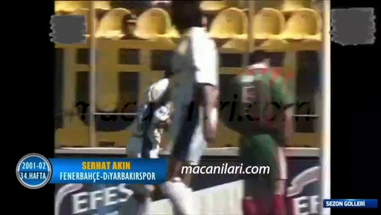 Fenerbahçe 3-1 Diyarbakırspor [HD] 04.05.2002 - 2001-2002 Turkish Super League Matchday 34 (Only Fenerbahçe's Goals)