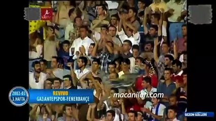 Gaziantepspor 3-3 Fenerbahçe [HD] 11.09.2002 - 2002-2003 Turkish Super League Matchday 3 (Only Fenerbahçe's Goals)