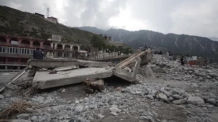 Son dakika haber! Pakistan'ın gözde turistik merkezi Kalam'da selin etkisi yıkıcı oldu