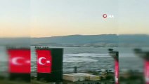 İzmir'de 100.yıl kutlamaları... Helikopterler zeybek oynadı