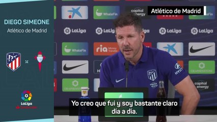 Rueda de prensa de Simeone antes de recibir al Celta