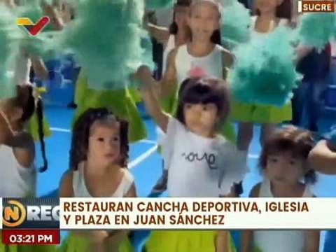 Sucre | Comunidad de Juan Sánchez beneficiada con recuperación de cancha en el mcpio. Andrés Mata