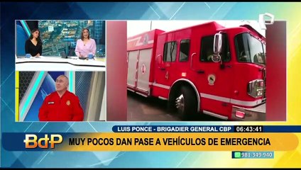 Exhortan a ceder pase a vehículos de emergencia: "Hay conductores que se ponen a hacer carrera"